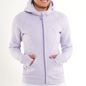 Lululemon Heathered Lilac Scuba Hoodie Size 10